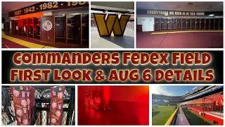 👀First LOOK of NEW FedEx Field of Commanders Era by Michael Phillips! Behind the Scenes! Lock Room!