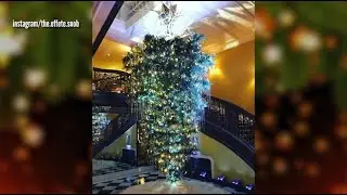 Upside down Christmas tree trend sparks controversy online