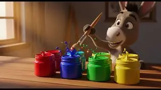The Donkey Who Painted His Tail | Best Nursery Rhymes and Kids Songs Collection