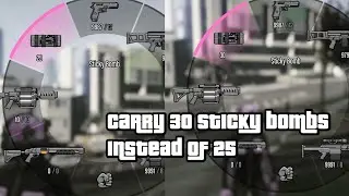 How to carry 30 sticky bombs instead of 25 In GTA 5 ONLINE