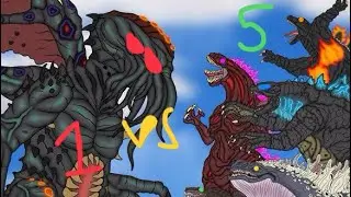 Cthulhu vs 5 godzillas (sticknodes animation) the battle of the century (jooez682s revenge)