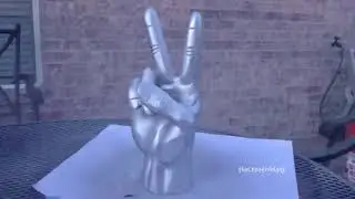 Peace Sign Hippie Fingers Makeover with Krylon Spray Paint