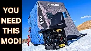 MUST HAVE Clam Flip Over Mod!!! Ice fishing in a flip over