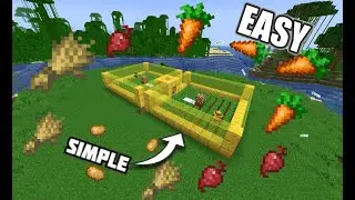 How To Make an AUTOMATIC Villager Food Farm (EASY) Minecraft 1.19+ Tutorial