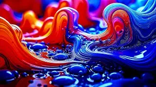 Molecular Swirl Screensaver &bull; Free 4K Liquid Art Background
