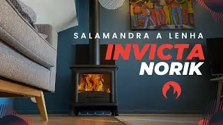 Salamandra a Lenha Invicta Norik em ferro fundido #bioflame #salamandra #aquecimento #lenha #invicta