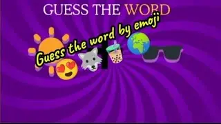 GUESS THE WORD BY EMOJI🌍🐻&zwj;❄️😍❤Quickguess arena!!!