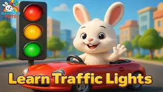 Learn Traffic Lights with Bunny 🚦 | Red, Yellow & Green, Rules & Safety for Kids | Rainbow Tots 3D