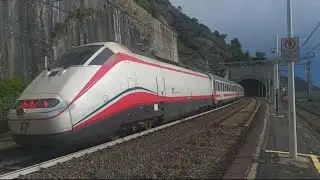 Treno Intercity sun,2 e414 dts,Stazione di Framura,trainspotting,trains hunter,spottata,Railways