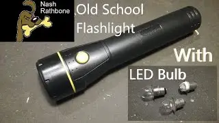 Old School Flashlight with LED Bulbs