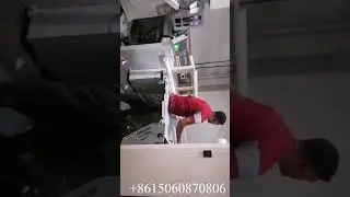Semi automatic bath tissue paper production line #tissuepaperproduction #paperproduction