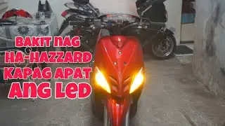 BAKIT NAG HAHAZZARD KAPAG APAT NA LED MIO SPORTY/SOULTY MOTOBASICPH