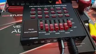 cek mic bm800 ke soundcard v8plus