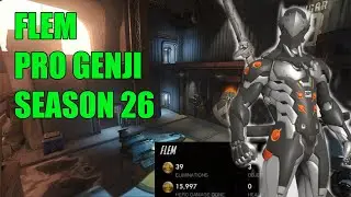 FLEM PRO GENJI GAMEPLAY - GRAND MASTER OVERWATCH SEASON 26