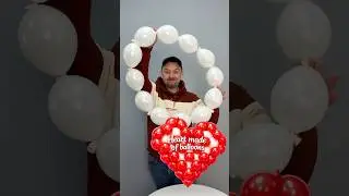 Быстрый мастер-класс по изготовлению сердечка из воздушных шариков &mdash; быстро, легко и весело! 😍 #b...