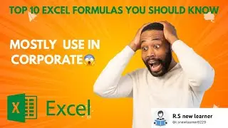 Top 10 Excel Formulas mostly  use in corporate. #excel #viralvideo #corporate #knowledge