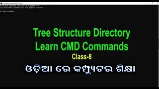 Computer Classes [Odia] | Command Prompt Tutorial | Tree Command | Learn Tree Structure Directory|