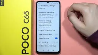POCO C65: Reset All Camera Settings #tutorial