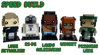 Speed Build | Building Lego Brickheadz 40623 Battle of Endor Heroes | Star Wars | Stop Motion