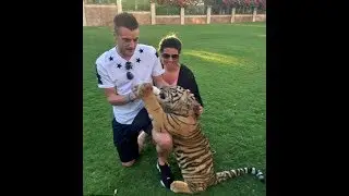 football player Jamie Vardy and Wife Rebekah Vardy and Kids