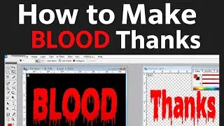 How to Create Blood Effect in Photoshop 7.0 | Horror Poster Design