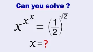 Can You Solve this Exponential Equation ? | Math Olympiad Training