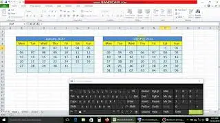 How to make calendar 2020 easily in Excel Sheet