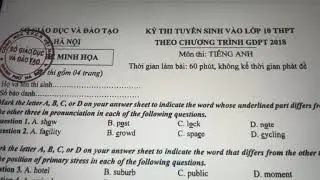 CHỮA ĐỀ MINH HOẠ TIẾNG ANH VÀO 10 HÀ NỘI 2025 THEO ĐỊNH HƯỚNG MỚI THÁNG 8 CÔ THU OANH