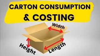 Carton Consumption & Costing /carton consumption calculation and costing || Garments Merchandiser