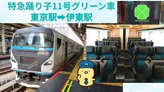 踊り子11号グリーン車 257系【東京駅➡伊東駅】アクピヨ休日旅