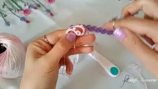 Rahaf's Accessories - Needle Tatting الدرس 11| شغل إبرة | طريقة عمل سوار