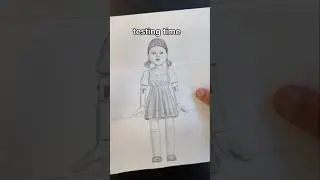 Draw Squid Game Doll in Real Life