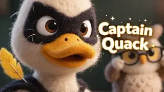 Captain Quack the Invisible Super Duck 🦆🦸&zwj;♂️ | Funny Kids Story | Plushie Adventure