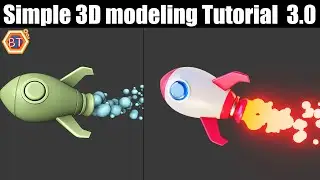 Blender Tutorial - Cartoon Rocket Modeling