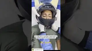 This is how we have to remove helmet after accident #shorts