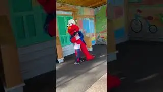 Big hugs for Elmo