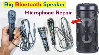 Big Bluetooth Speaker Mic Repair | Karaoke Music Speaker Microphone Repair