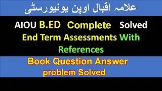 B.ed End Term Assessment Books Question Answer problem solved | Momin Ahmad