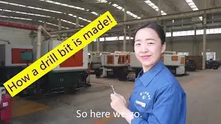 How a drill bit is made (HSS straight shank drill bit)