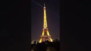 Eiffel Tower at Night ✨ Paris New Year Vibes 🇫🇷