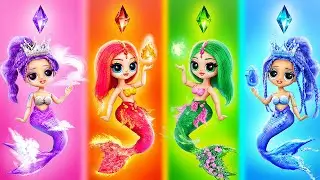 Elements Become Mermaids! DIYs and Hacks for LOL Dolls