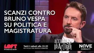 Scanzi contro Bruno Vespa su politica e magistratura