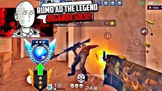 RUMO AO THE LEGEND JOGANDO SOLO HOJE TÁ DIFÍCIL | ROG PHONE 6 165 FPS - STANDOFF 2