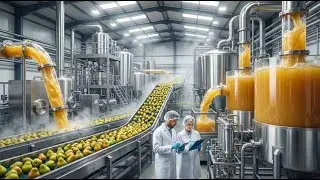 This Pear Juice Factory Will Blow Your Mind 🤯 | Full Production Process