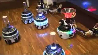 Swarmanoid S&uuml;r&uuml; Robotları Ortak Hareket