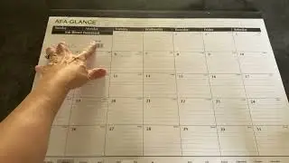 AT-A-GLANCE 2026 Desk Calendar, Monthly, Desk Pad, 21-34 x 17, Large, Ruled Blocks