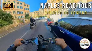 Naples Road Tour 4K UHD Amedeo to Vomero 2023 #napoli #italy #bicycletour #bikeriding