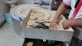 Fresh Tufton Bread baking in Iran shahrekord پختن تافتون تازه خوشمزه ایران شهرکرد