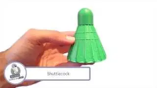 Shuttlecock Shaped Stress Ball - UK Made