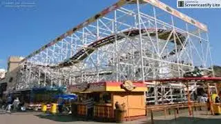 Blackpool Pleasure Beach Removing their Wooden Wild Mouse